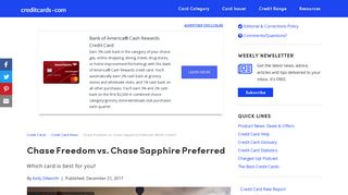Chase Freedom vs. Chase Sapphire Preferred: Which is best ...