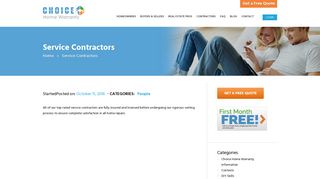 Service Contractors - Choice Home Warranty