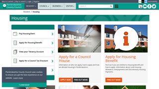 Housing - Pembrokeshire County Council