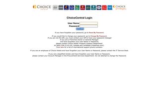 ChoiceCentral Login