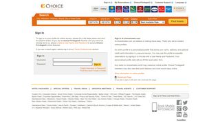 choicehotels.com: Sign In
