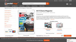 Hi-Fi Choice Magazine - February 2019 Subscriptions | Pocketmags