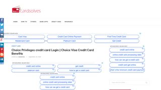 Choice Privileges credit card Login | Choice Visa Credit Card Benefits ...