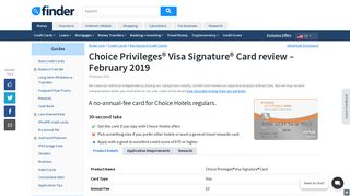 Choice Privileges Visa Signature Card review | finder.com