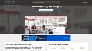 Choiceuniversity.net. Choice University Online - Log In