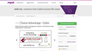 Choice Advantage | add on to your MYOB accounting software