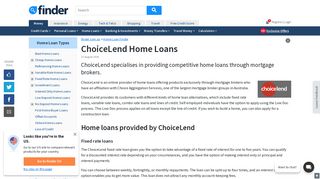 ChoiceLend home loans comparison & reviews | finder.com.au
