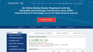 ChoiceTrade - Best Online Stock Trading Brokers & Flat Fee Options