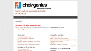 Archives of old support articles for ChoirGenius | powered by ...