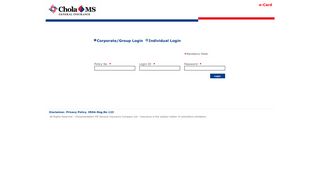 E-Card Login - Chola MS General Insurance
