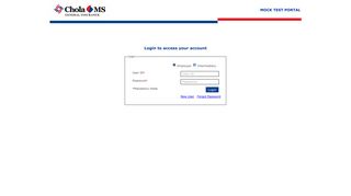 Login Page - Chola MS General Insurance