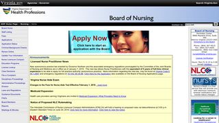 Virginia Board of Nursing - Virginia Department of Health Professions