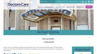 Patient Portal – Doctors Care