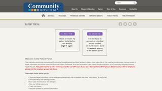 Patient Portal | Community Hospital