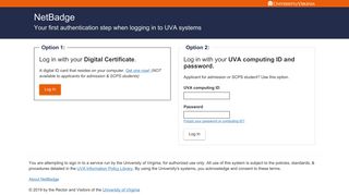 Login - Clinical Research - University of Virginia