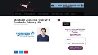 Chris Farrell Membership Review 2018 - From London To Beverly Hills