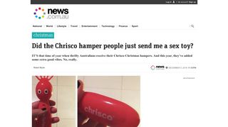 Chrisco hamper 2016: Is that a sex toy? - News.com.au