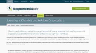 Church and Religious Background Checks - Backgroundchecks.com