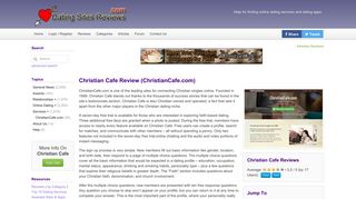 Christian Cafe Review (ChristianCafe.com) - Dating Sites Reviews