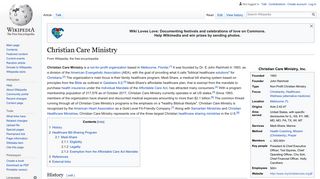 Christian Care Ministry - Wikipedia