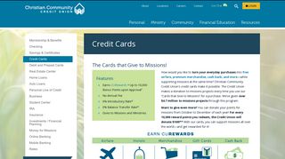 Credit Cards - Christian Community Credit Union
