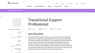 Transitional Support Professional - Bmeaningful