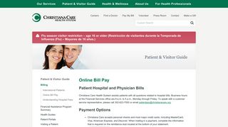 Online Bill Pay – Christiana Care Health System