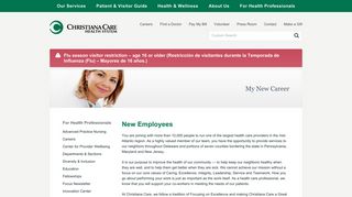New Employees – Christiana Care Health System