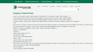 Patient Portal Archives – Christiana Care Health System