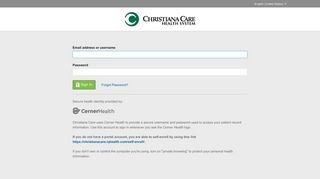 Christiana Care Patient Portal. - IQHealth