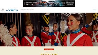 Email Sign Up | Christmas Spectacular | Radio City Rockettes