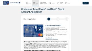 Christmas Tree Shops® andThat!® Mastercard ... - Comenity