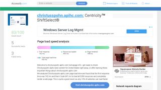 Access christusspohn.apihc.com. Centricity™ ShiftSelect®