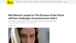 Mel Gibson's sequel to The Passion of the Christ will face challenges ...