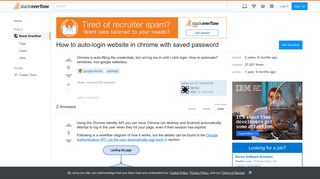 How to auto-login website in chrome with saved password - Stack ...