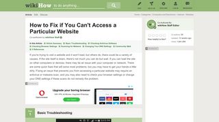 How to Fix if You Can't Access a Particular Website