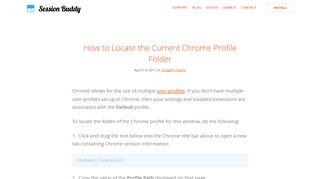 How to Locate the Current Chrome Profile Folder – Session Buddy