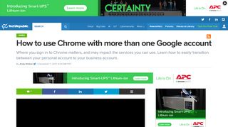 How to use Chrome with more than one Google account ...
