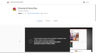 Chrome IG Story Plus - Google Chrome