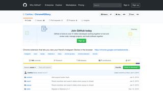 GitHub - CaliAlec/ChromeIGStory: Chrome extension that lets you ...