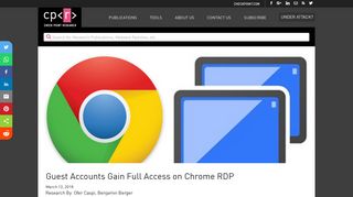 Guest Accounts Gain Full Access on Chrome RDP