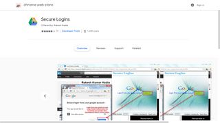 Secure Logins - Google Chrome
