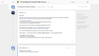 Chromebook Freezes at Startup - Google Product Forums