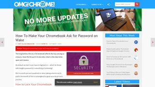 How To Make Your Chromebook Ask for Password on Wake