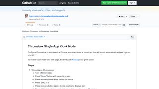 Configure Chromebox for Single-App Kiosk Mode · GitHub