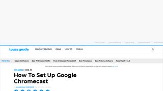 How To Set Up Google Chromecast - Step by Step - Tom's Guide