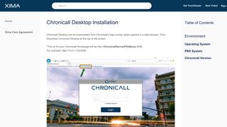Chronicall Desktop Installation – Xima Software Support Portal