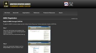 AMSC Registration | US Army Combined Arms Center