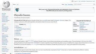 Chrysalis Courses - Wikipedia