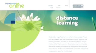 Distance Learning | Chrysalis Online Courses